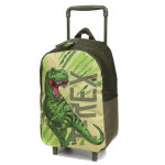 Sac � dos � roulettes dino maternelle vert