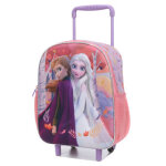 Sac  dos  roulettes frozen 2 complicit 3d maternelle violet