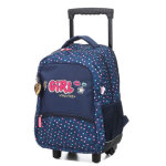 Sac  dos  roulettes kip girl you rock ce2 / cm1 / cm2 bleu