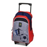 Sac � dos � roulettes ligue 1 ce2 / cm1 / cm2 gris