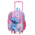 Sac  dos  roulettes lilo & stitch dreams 3d maternelle rose