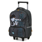 Sac � dos � roulettes manga tokyo team ce2 / cm1 / cm2 gris