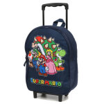 Sac � dos � roulettes super mario super team maternelle bleu
