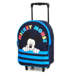 Sac  dos  roulettes mickey stripes maternelle bleu