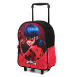 Sac  dos  roulettes miraculous ready maternelle rouge