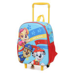 Sac � dos � roulettes paw patrol 3d maternelle bleu