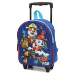 Sac à dos à roulettes paw patrol team paw 3d maternelle bleu Sac à dos à roulettes paw patrol team paw 3d maternelle bleu