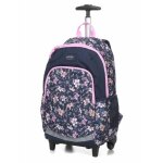 Sac � dos � roulettes rip curl crystal cove wheely ozone cm2 navy / pink bleu