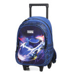 Sac à dos à roulettes rocket league bleu Sac à dos à roulettes rocket league bleu