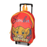 Sac � dos � roulettes le roi lion simba maternelle rouge