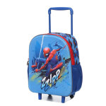 Sac � dos � roulettes spider - man go 3d maternelle bleu