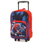 Sac � dos � roulettes spiderman web ce2 / cm1 / cm2 bleu