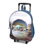Sac � dos � roulettes star wars the mandalorian baby yoda xs bleu