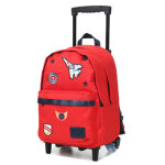 Sac � dos � roulettes tann's antoine l ce2 / cm1 / cm2 rouge