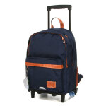 Sac � dos � roulettes tann's camille l bleu marine
