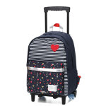 Sac � dos � roulettes tann's emilie l ce2 / cm1 / cm2 marine bleu