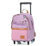 Sac � dos � roulettes tann's mila l ce2 / cm1 / cm2 violet / rose