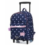 Sac  dos  roulettes tann's romy l ce2 / cm1 / cm2 bleu