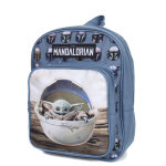 Sac � dos star wars the mandalorian baby yoda maternelle bleu