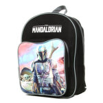 Sac  dos star wars the mandalorian maternelle gris noir
