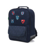 Sac � dos tann's lancelot l - poche aimant�e cp / cm2 marine bleu
