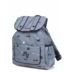 Sac � dos tann's x tartine et chocolat globe - trotter maternelle gris