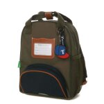 Sac � dos uni biclore maternelle tann's axel xs kaki / bleu vert