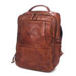 Sac ordinateur bear design cow lavato jayden l 17. 3 pouces cognac marron