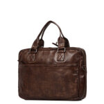 Sac ordinateur bear design cow lavato leandro 14 pouces brown marron