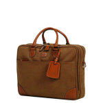 Sacoche ordinateur bric's life 14 pouces - 2 compartiments camel marron