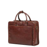 Sac ordinateur en cuir katana premium 14 pouces marron