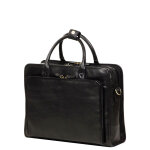 Sac ordinateur en cuir katana premium 14 pouces noir