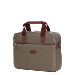 Sac ordinateur mixte hexagona week - end 13 pouces taupe marron