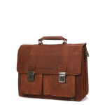 Sac ordinateur the chesterfield brand springfield 15 pouces cognac marron
