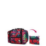Sac pliable periea packable bold flowers 40 cm hibiscus rose