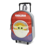 Sac trolley star wars the mandalorian baby yoda sunset xs gris rouge