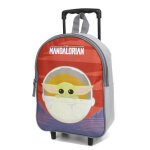 Sac trolley star wars the mandalorian baby yoda sunset xs gris rouge