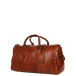 Sac de voyage bear design cow lavato ruben 60 cm cognac marron