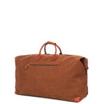 Sac de voyage bric's life 65 cm en toile enduite camel marron