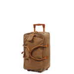 Sac de voyage cabine trolley bric's life 55 cm - 2 roues camel marron