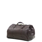 Sac de voyage diligence en cuir g�rard henon renaissance 54 cm choco marron