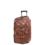 Sac de voyage � roulettes katana travel 60 cm en cuir marron
