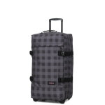 Sac de voyage trolley eastpak tranverz m - 67 cm checker grey gris