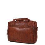 Sacoche ordinateur bear design cow lavato dani 17. 3 pouces cognac marron