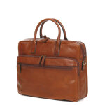Sacoche ordinateur en cuir g�rard henon verone 15 pouces marron