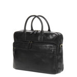 Sacoche ordinateur en cuir grard henon verone 15 pouces noir