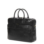 Sacoche ordinateur en cuir g�rard henon verone 15 pouces noir