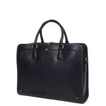 Sacoche ordinateur en cuir katana intense 14 pouces marine bleu
