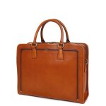 Sacoche ordinateur en cuir katana intense 14 pouces miel jaune