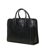 Sacoche ordinateur en cuir katana intense 14 pouces noir